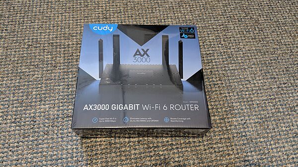 Foto der Verpackung des Cudy WR3000